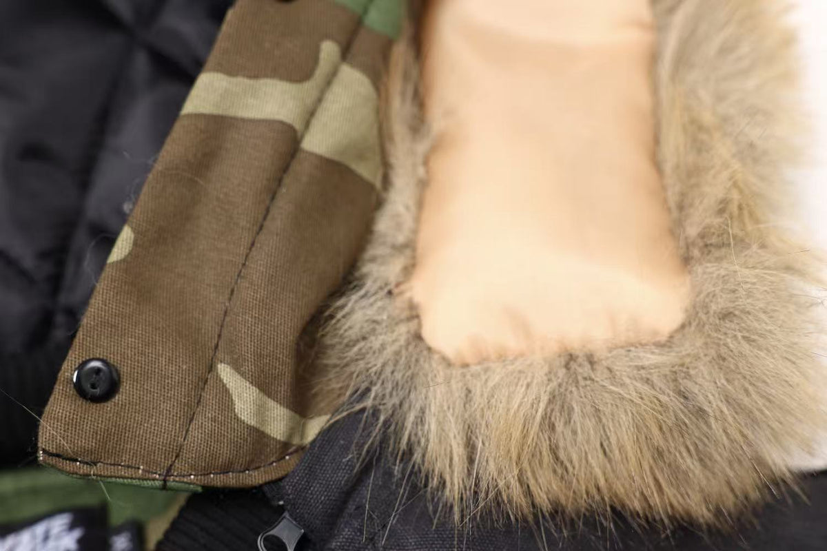 Vintage Fur Collar Hooded Jacket - OMYGOODS
