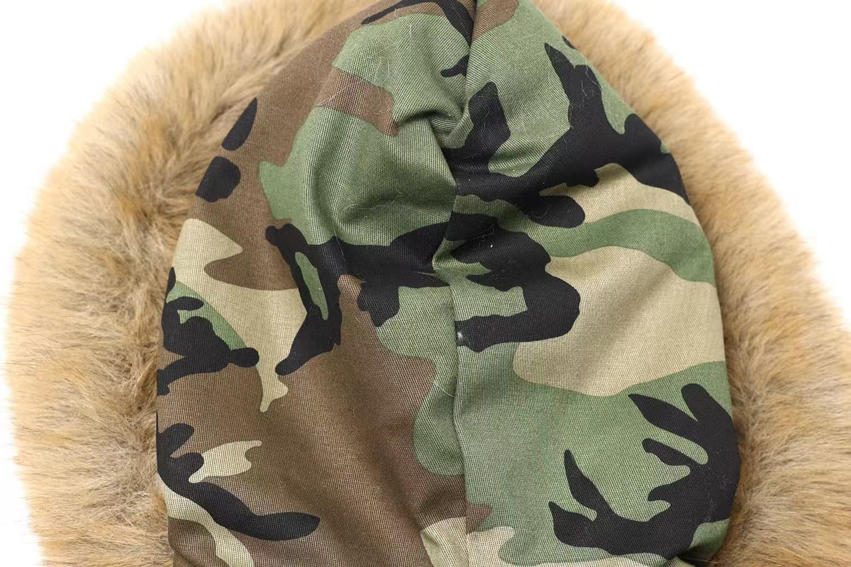 Vintage Fur Collar Hooded Jacket - OMYGOODS