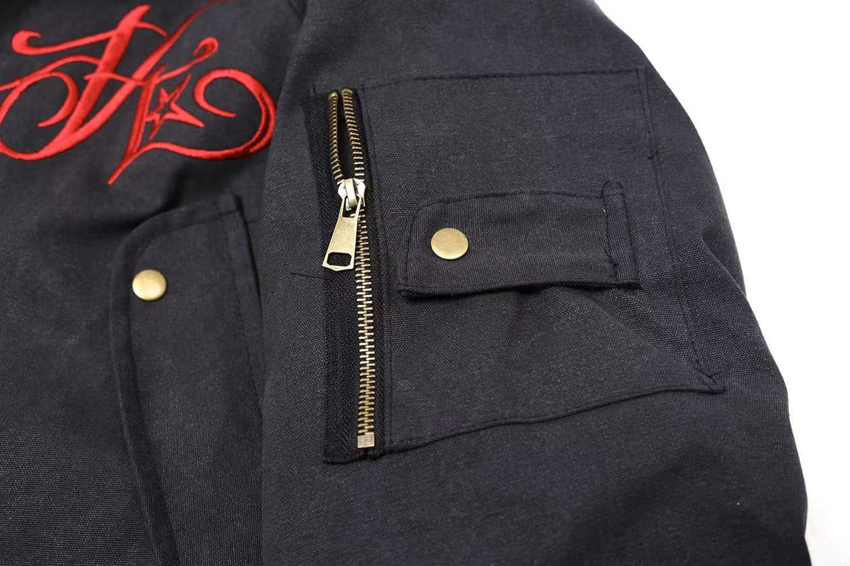Vintage Fur Collar Hooded Jacket - OMYGOODS