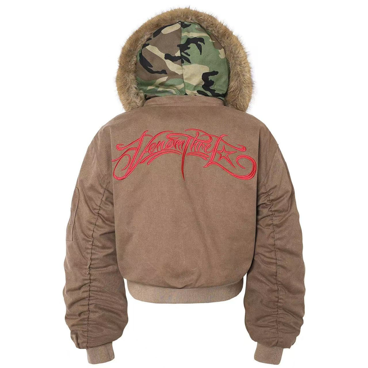 Vintage Fur Collar Hooded Jacket - OMYGOODS