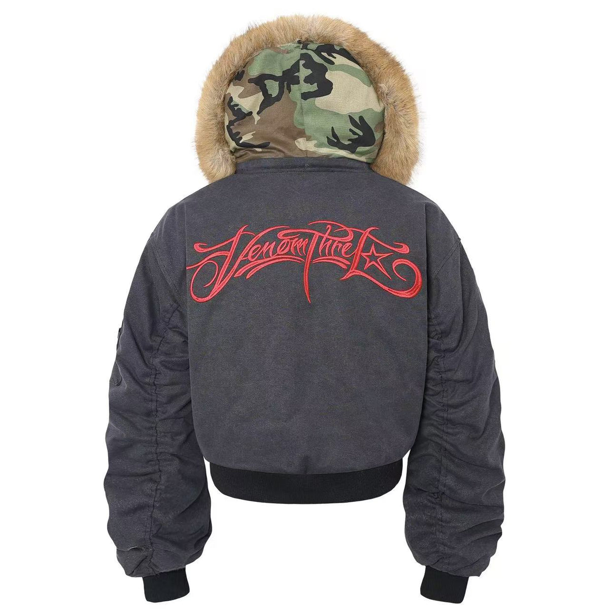 Vintage Fur Collar Hooded Jacket - OMYGOODS