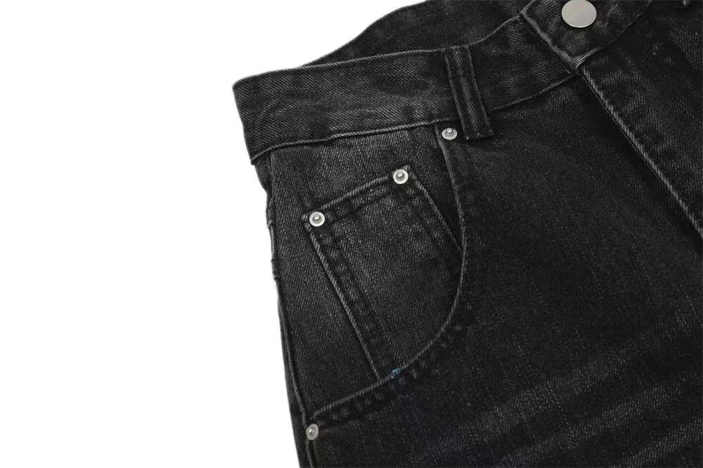Washed Wide-Leg Baggy Jeans - OMYGOODS