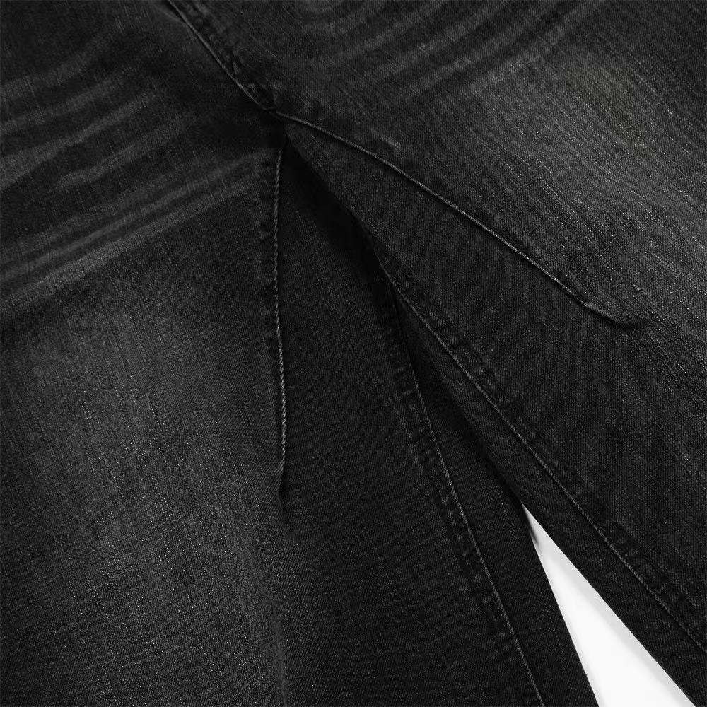 Washed Wide-Leg Baggy Jeans - OMYGOODS