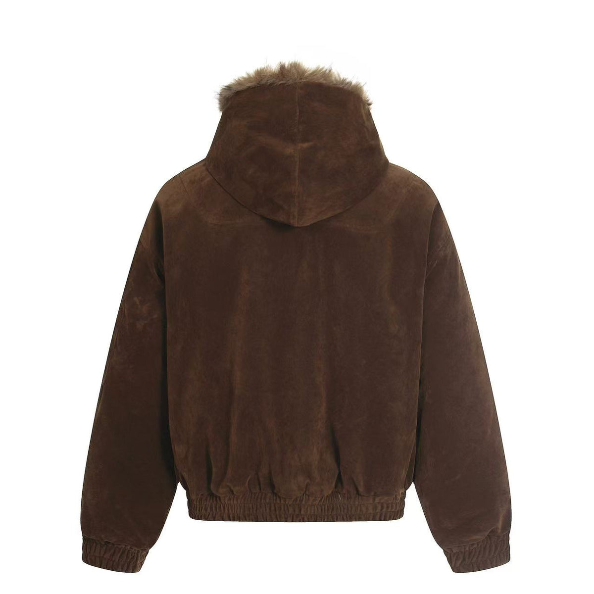 Vintage Faux-Fur Collar Hooded Jacket - OMYGOODS