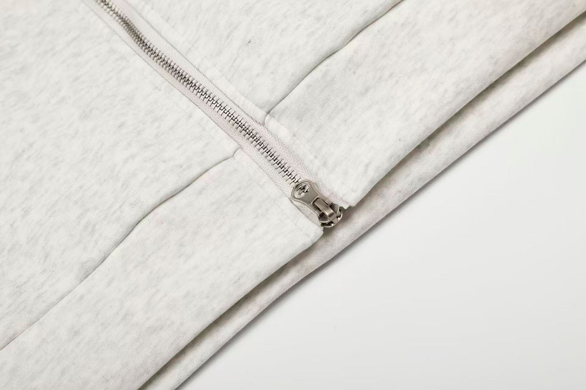 Letter-Print Plush Hooded Jacket - OMYGOODS