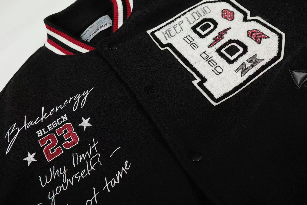 Vintage Embroidered Baseball Jacket - OMYGOODS
