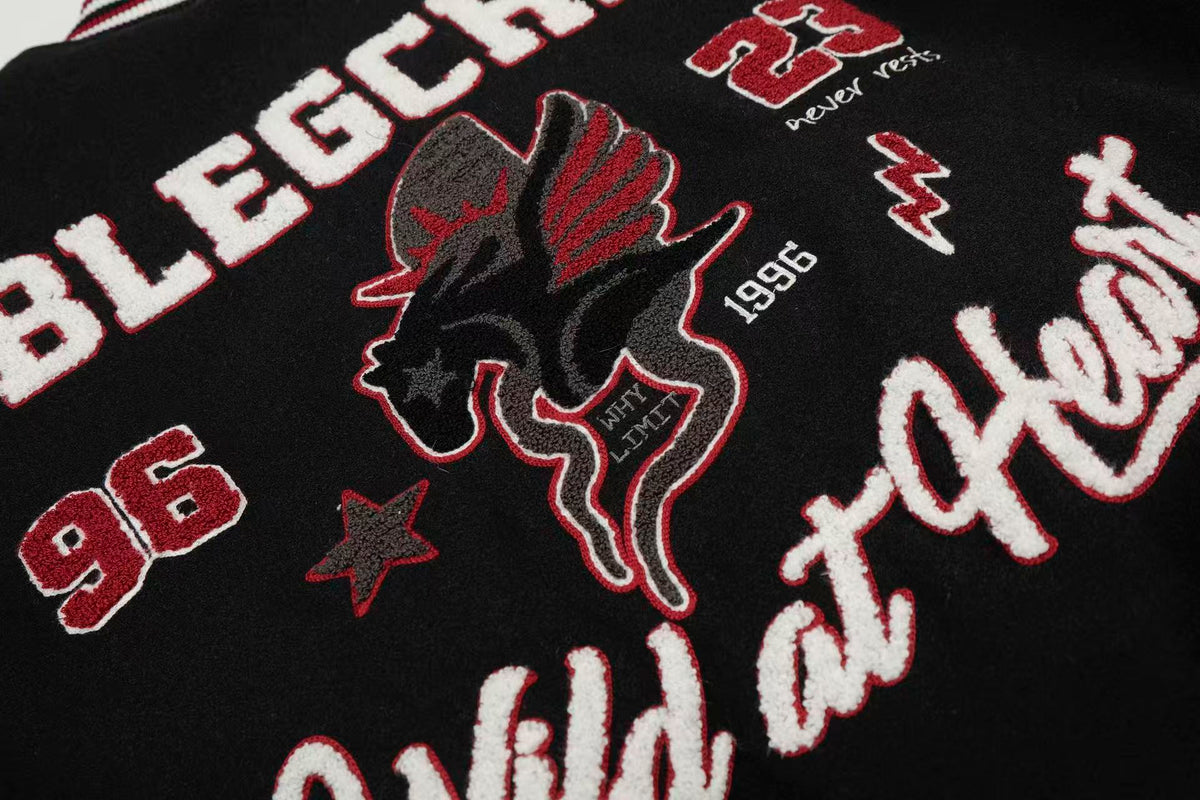 Vintage Embroidered Baseball Jacket - OMYGOODS