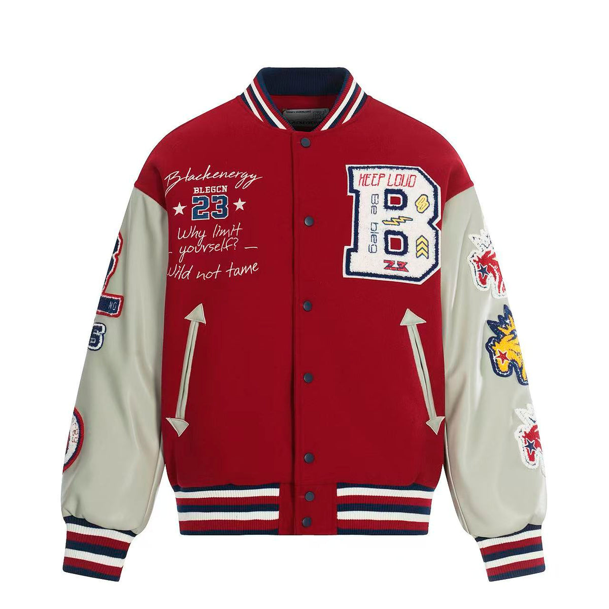 Vintage Embroidered Baseball Jacket - OMYGOODS