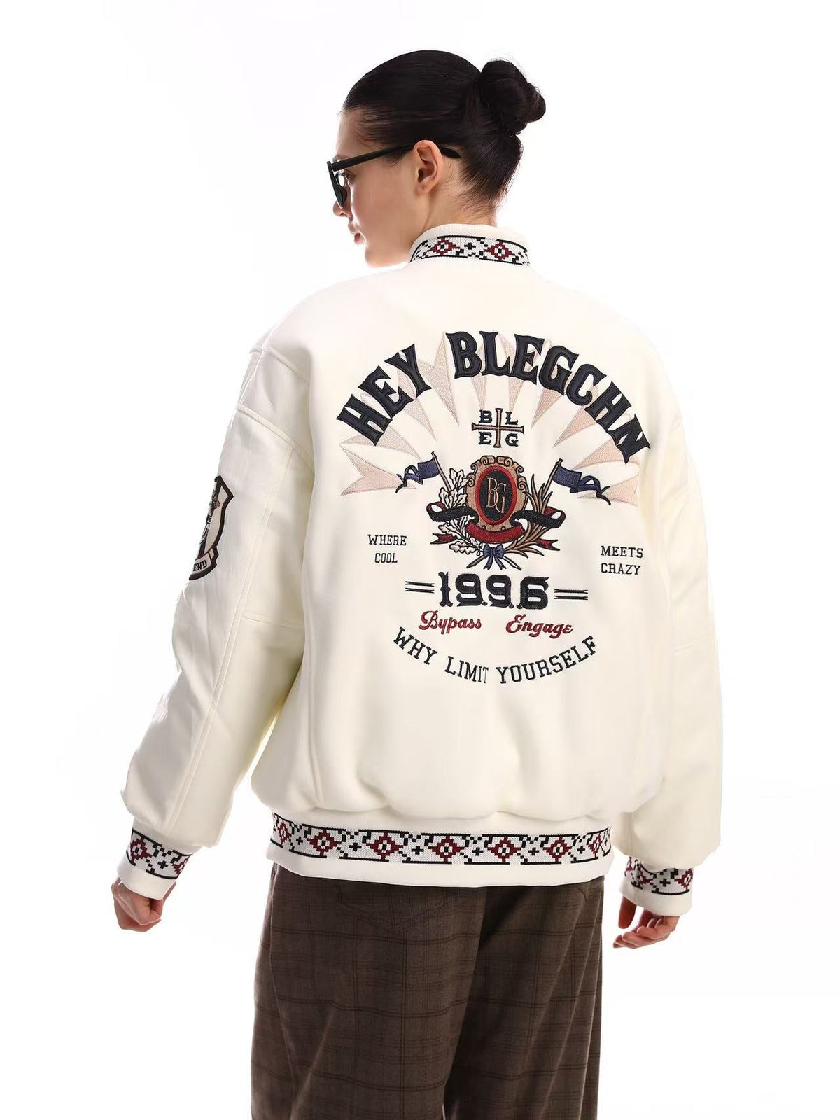 Vintage Embroidered Baseball Jacket - OMYGOODS