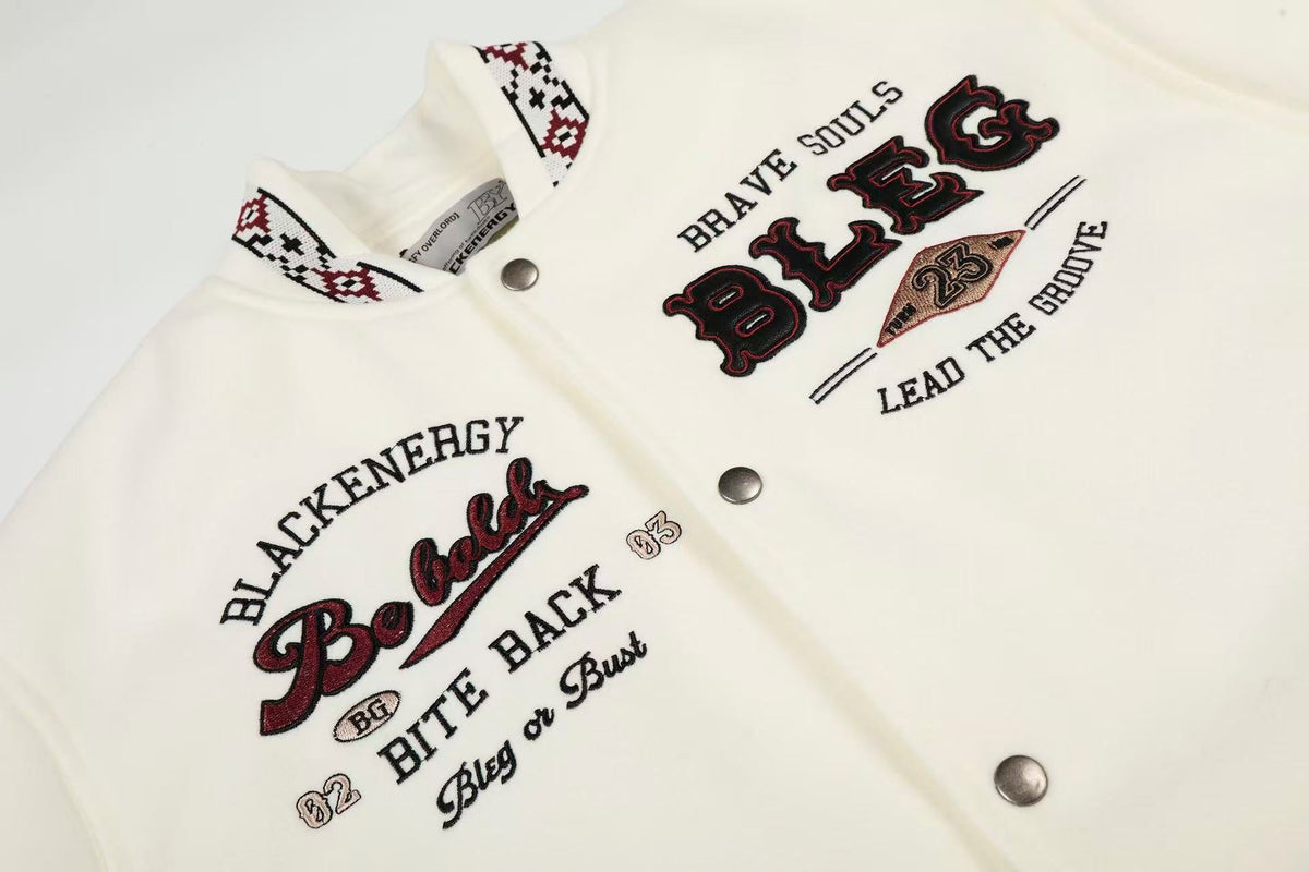 Vintage Embroidered Baseball Jacket - OMYGOODS
