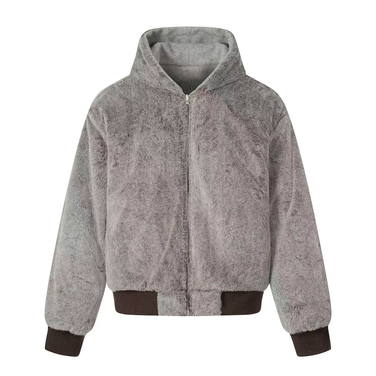 Faux Fur Old-Money Reversible Hooded Coat - OMYGOODS