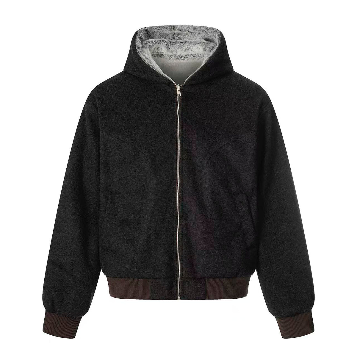 Faux Fur Old-Money Reversible Hooded Coat - OMYGOODS