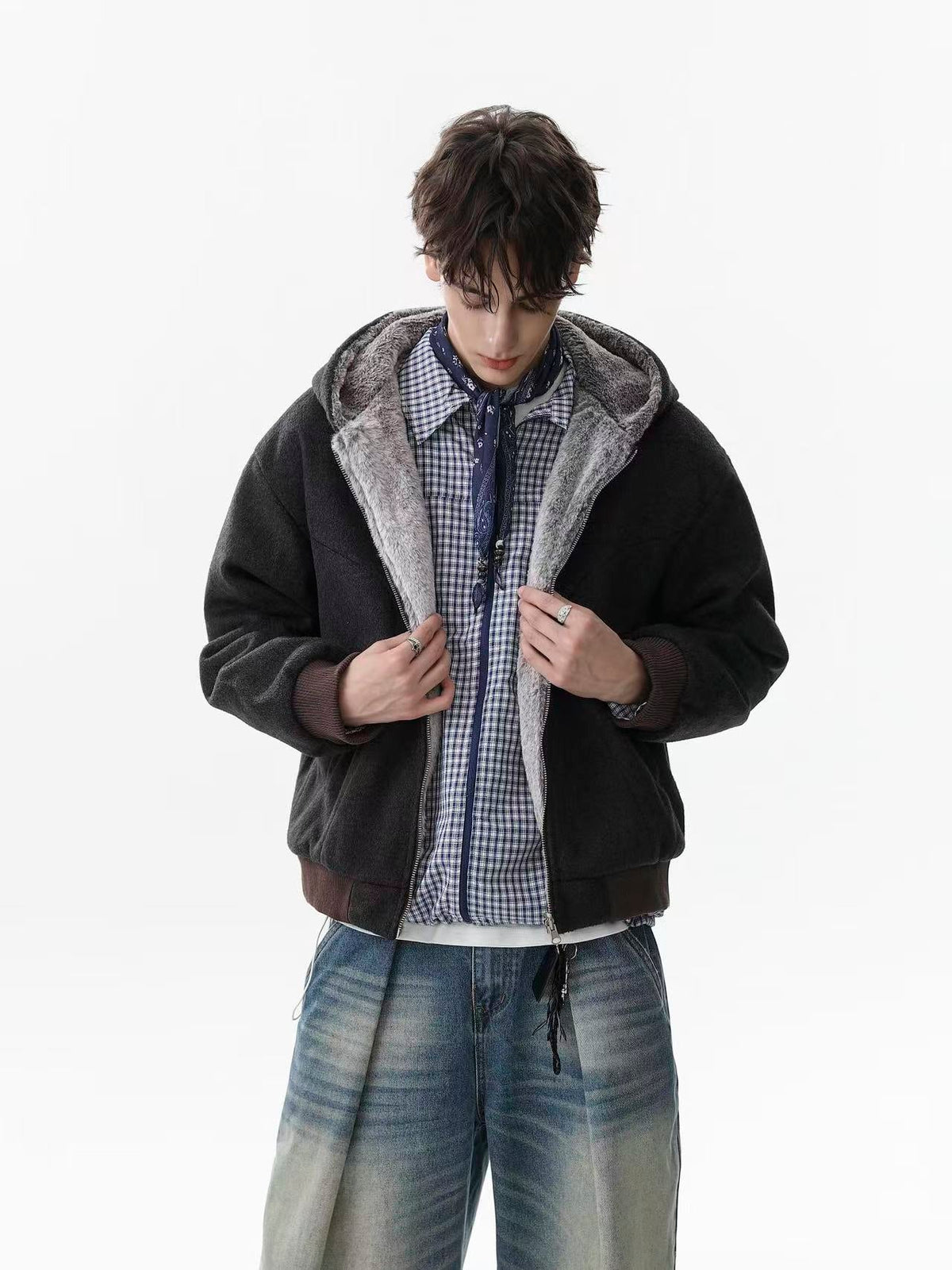 Faux Fur Old-Money Reversible Hooded Coat - OMYGOODS