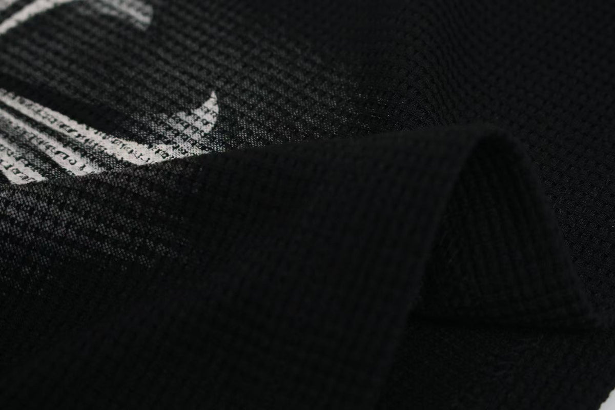 Dark Eye 3D Print Waffle Knit Long Sleeve - OMYGOODS