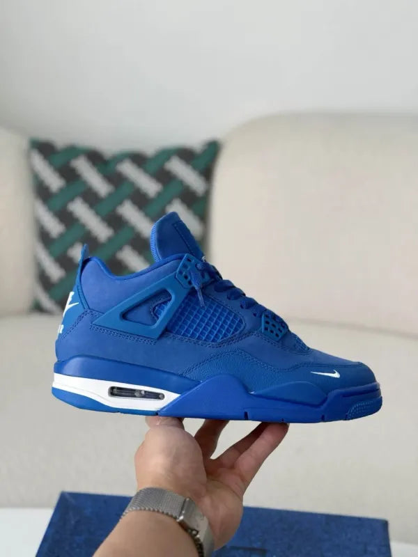 Air Jordan 4 x Nigel Sylvester “Brick By Brick” Sneakers – Blue - OMYGOODS