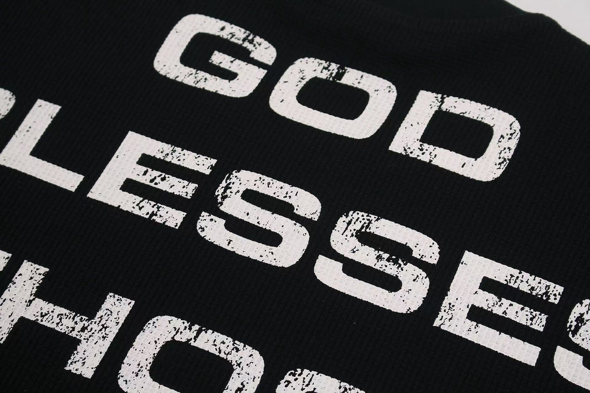 Streetwear Red Cross Print Short Sleeve - OMYGOODS