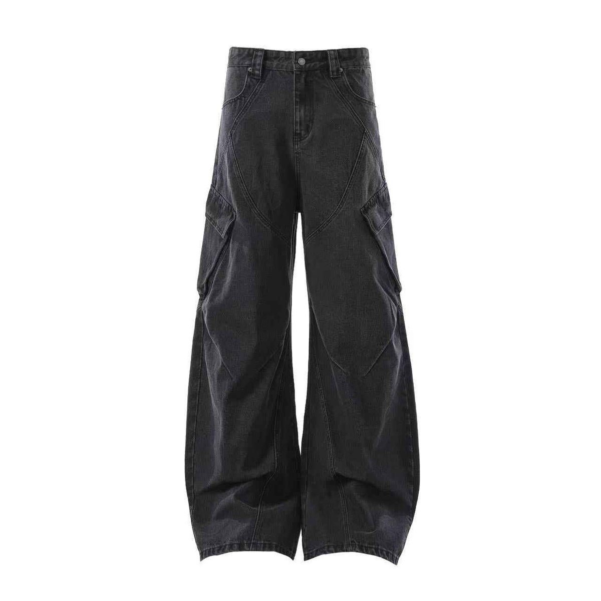 Distressed Wide-Leg Cargo Pants - OMYGOODS