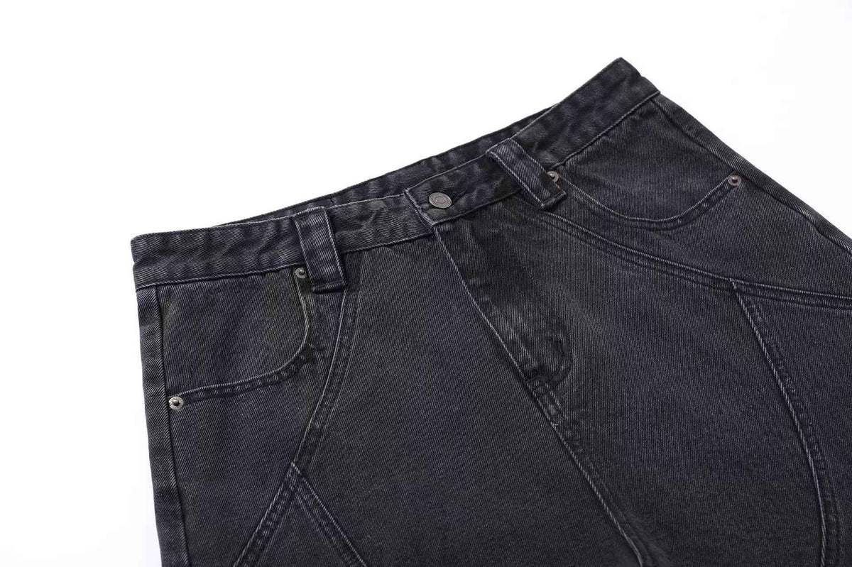 Distressed Wide-Leg Cargo Pants - OMYGOODS