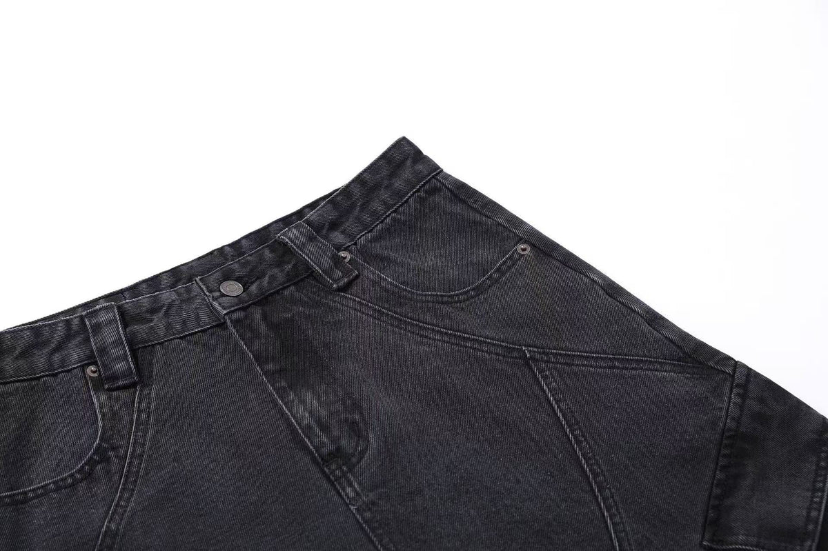 Distressed Wide-Leg Cargo Pants - OMYGOODS