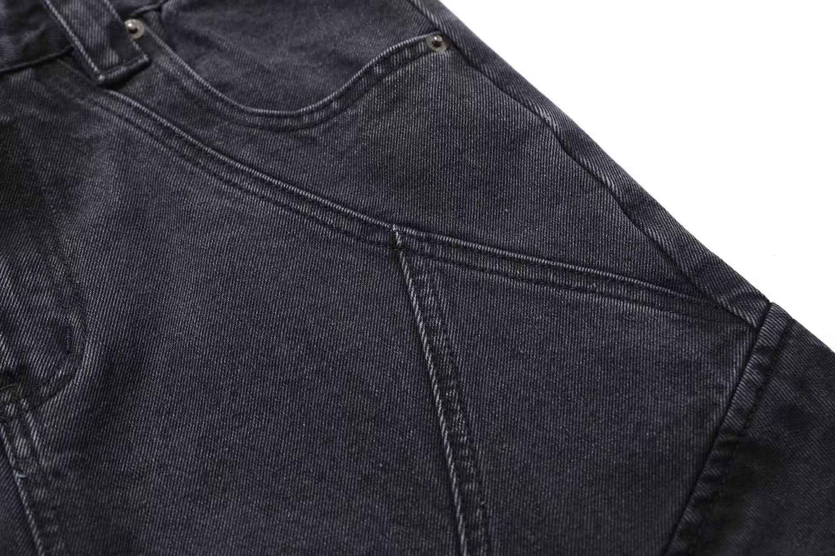 Distressed Wide-Leg Cargo Pants - OMYGOODS
