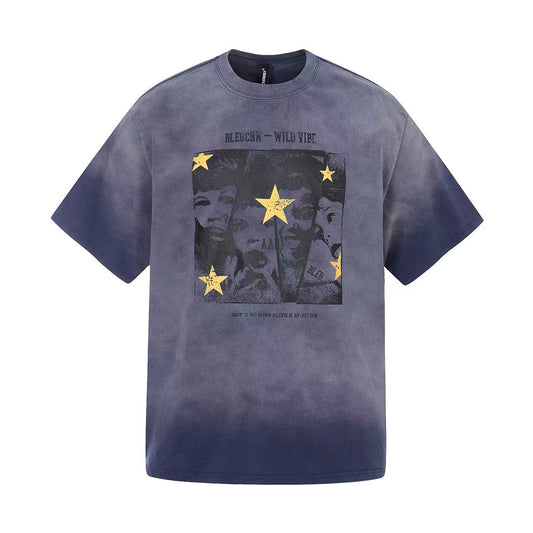 Streetwear Tie-dye Print Short Sleeve - OMYGOODS