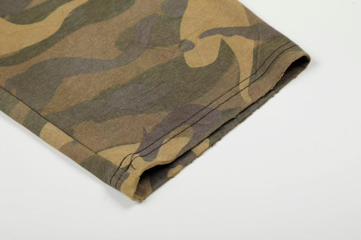 Streetwear Camo Number Print Long Sleeve - OMYGOODS