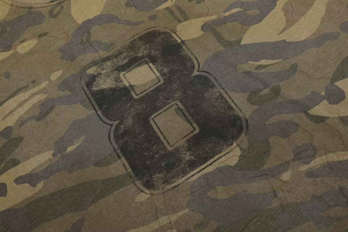 Streetwear Camo Number Print Long Sleeve