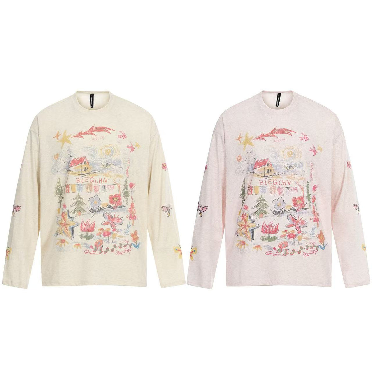 Streetwear Print Long Sleeve - OMYGOODS