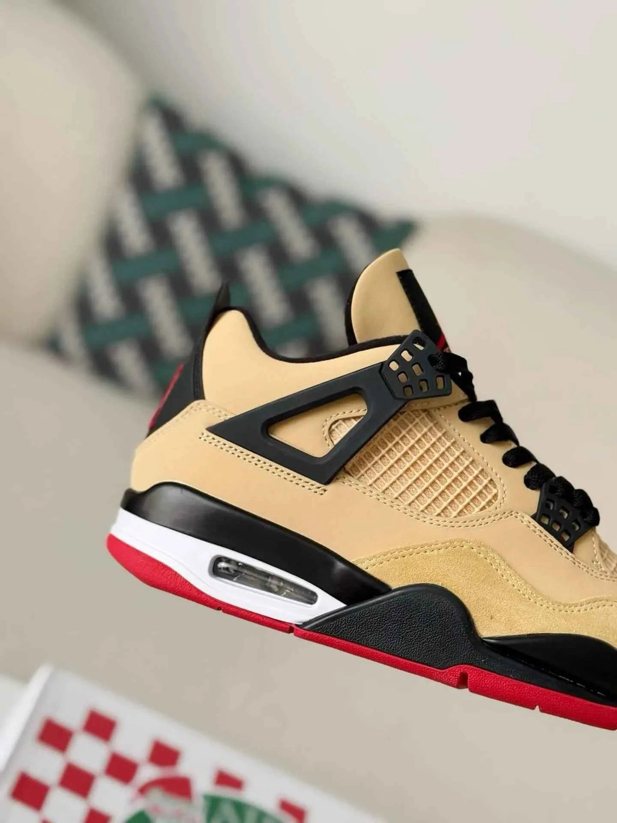 Air Jordan 4 Retro GS Pizza Sneakers – Stylish Comfort with a Twist