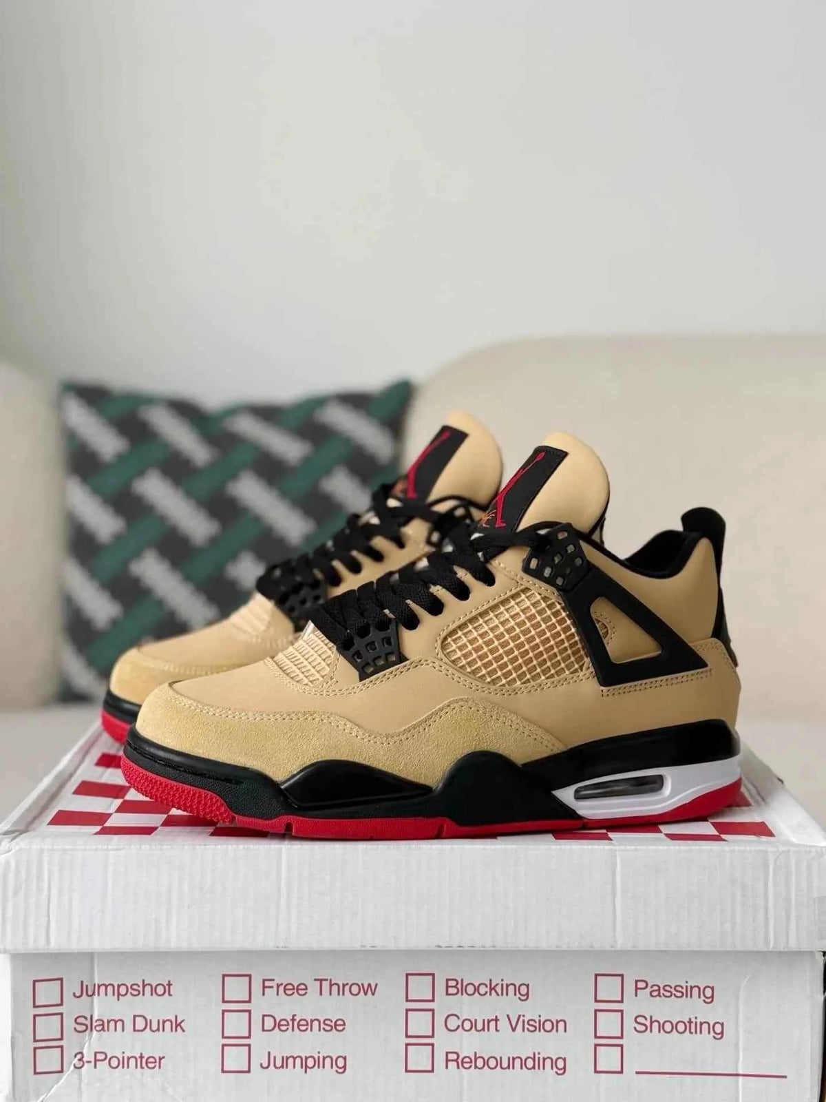 Air Jordan 4 Retro GS Pizza Sneakers – Stylish Comfort with a Twist