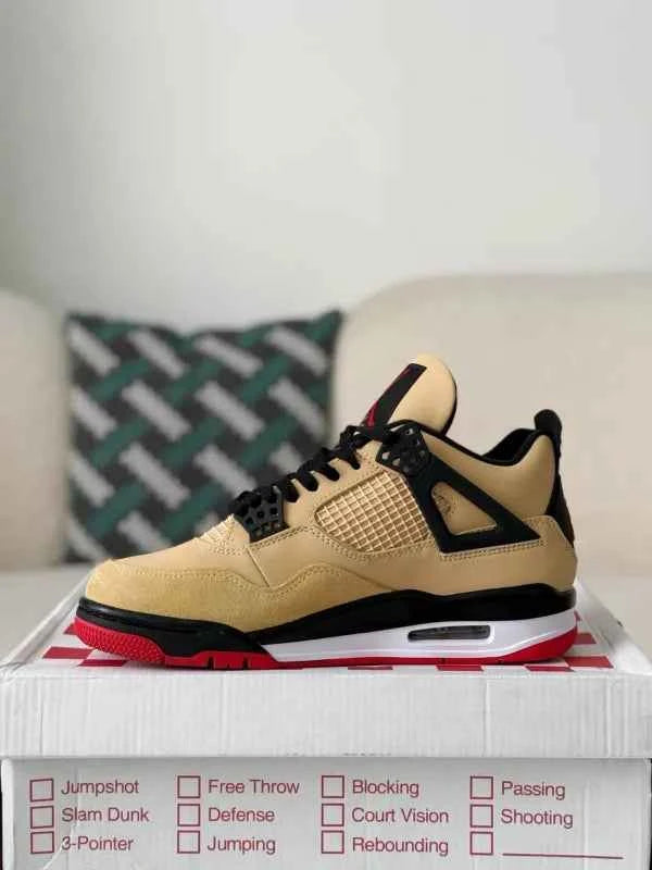 Air Jordan 4 Retro GS Pizza Sneakers – Stylish Comfort with a Twist