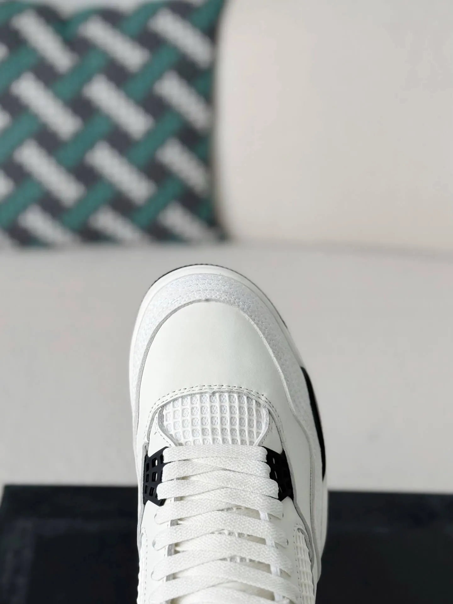 Air Jordan 4 Retro “Flight Club” Sneakers – White, Black & Red - OMYGOODS