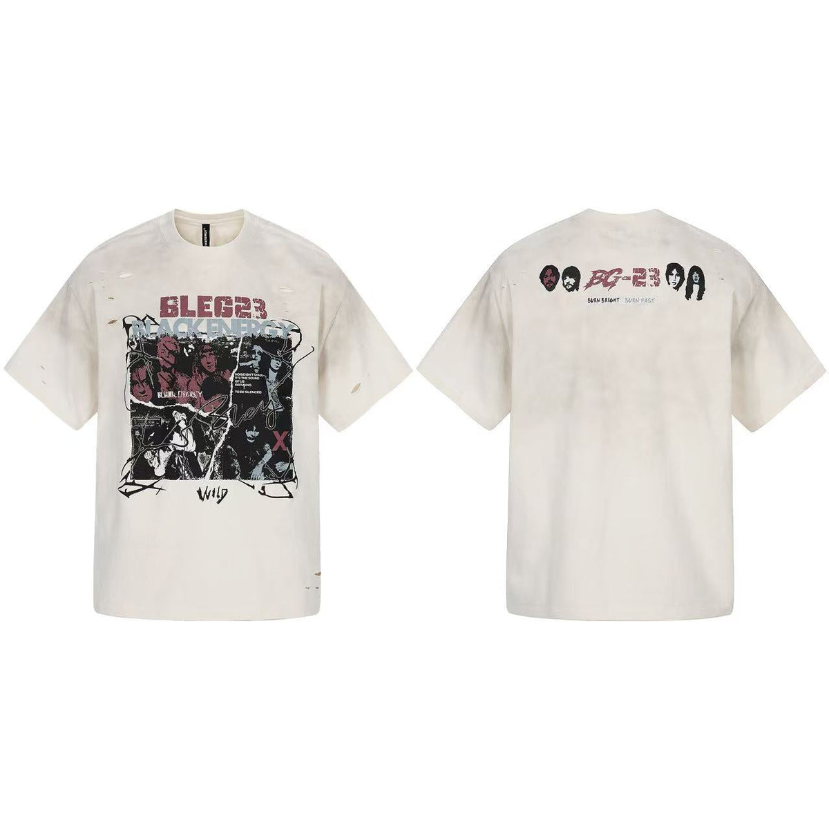 Streetwear Punk Print Short Sleeve - OMYGOODS