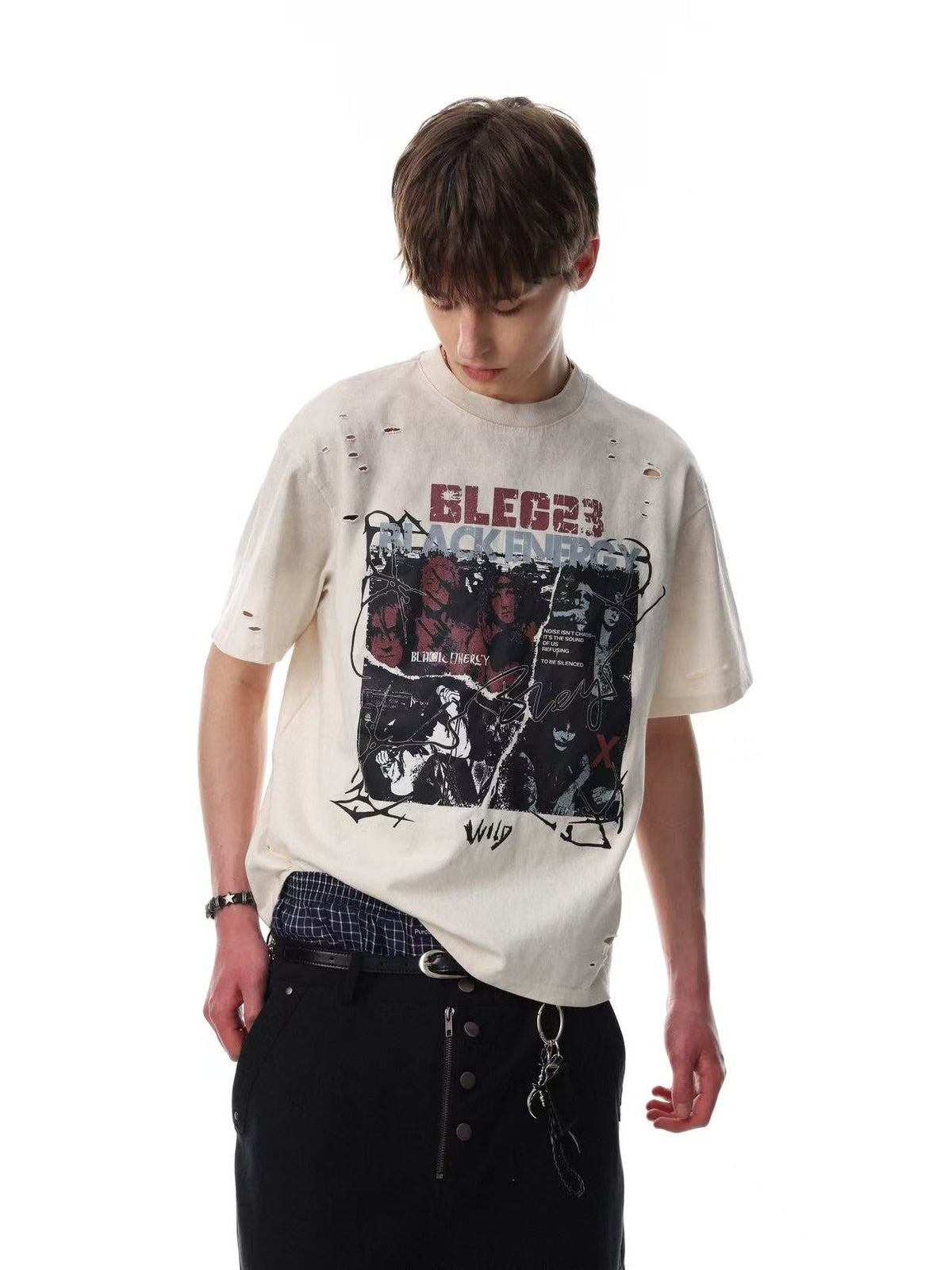 Streetwear Punk Print Short Sleeve - OMYGOODS