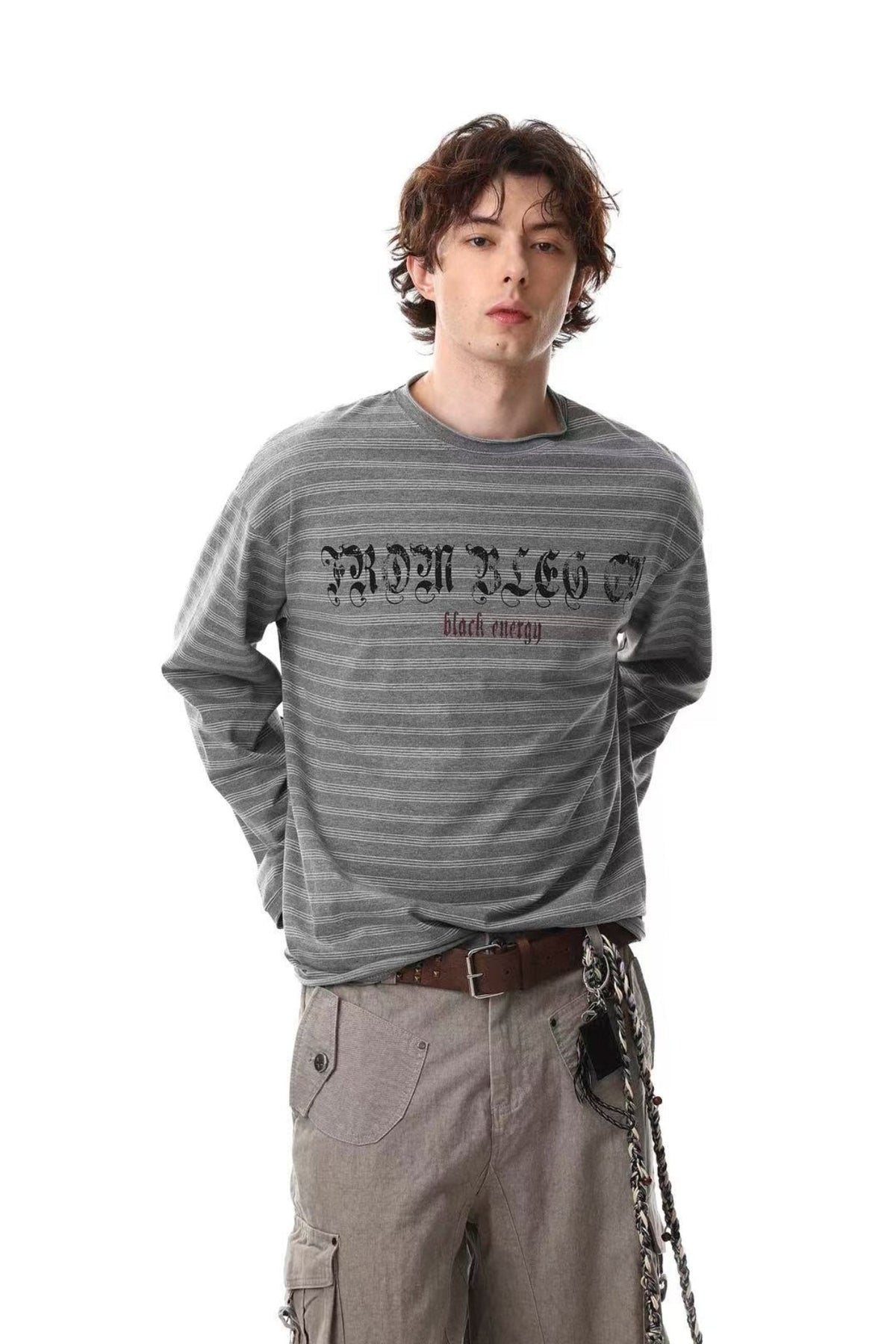 Streetwear Striped Print Long Sleeve - OMYGOODS