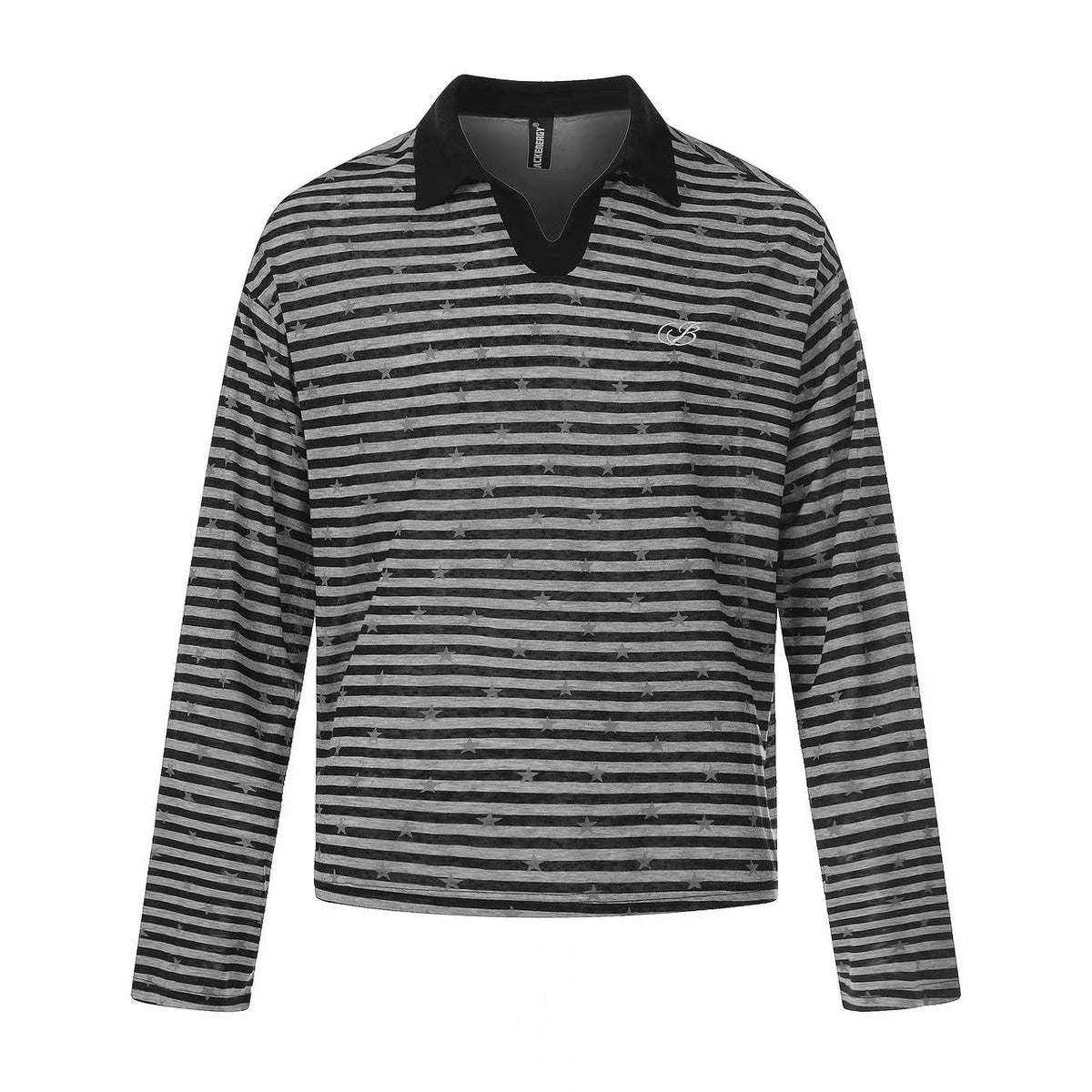 Striped Star Print Long Sleeve - OMYGOODS