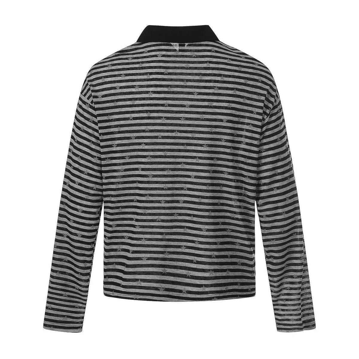 Striped Star Print Long Sleeve - OMYGOODS