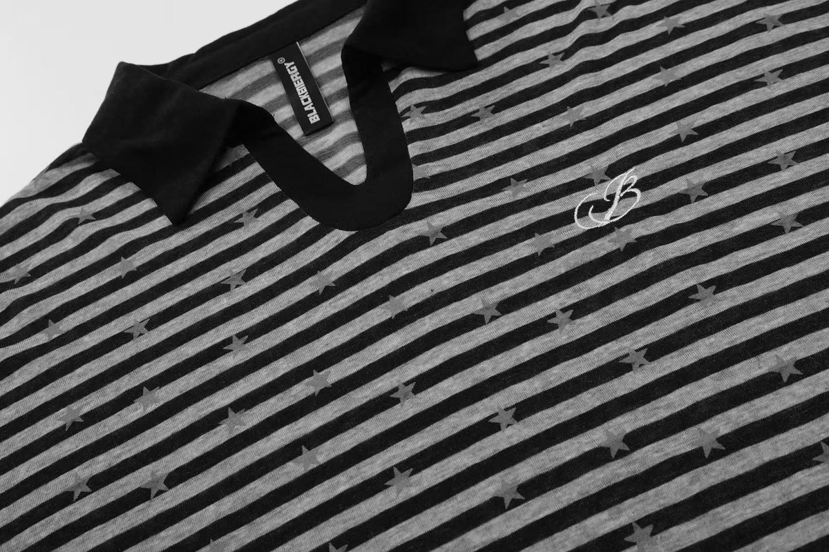 Striped Star Print Long Sleeve - OMYGOODS