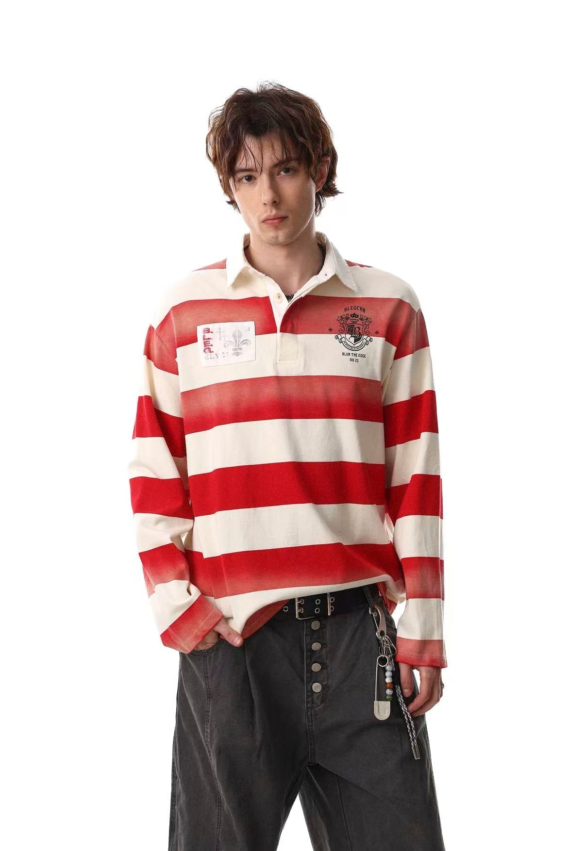 Streetwear Striped Print Long Sleeve - OMYGOODS