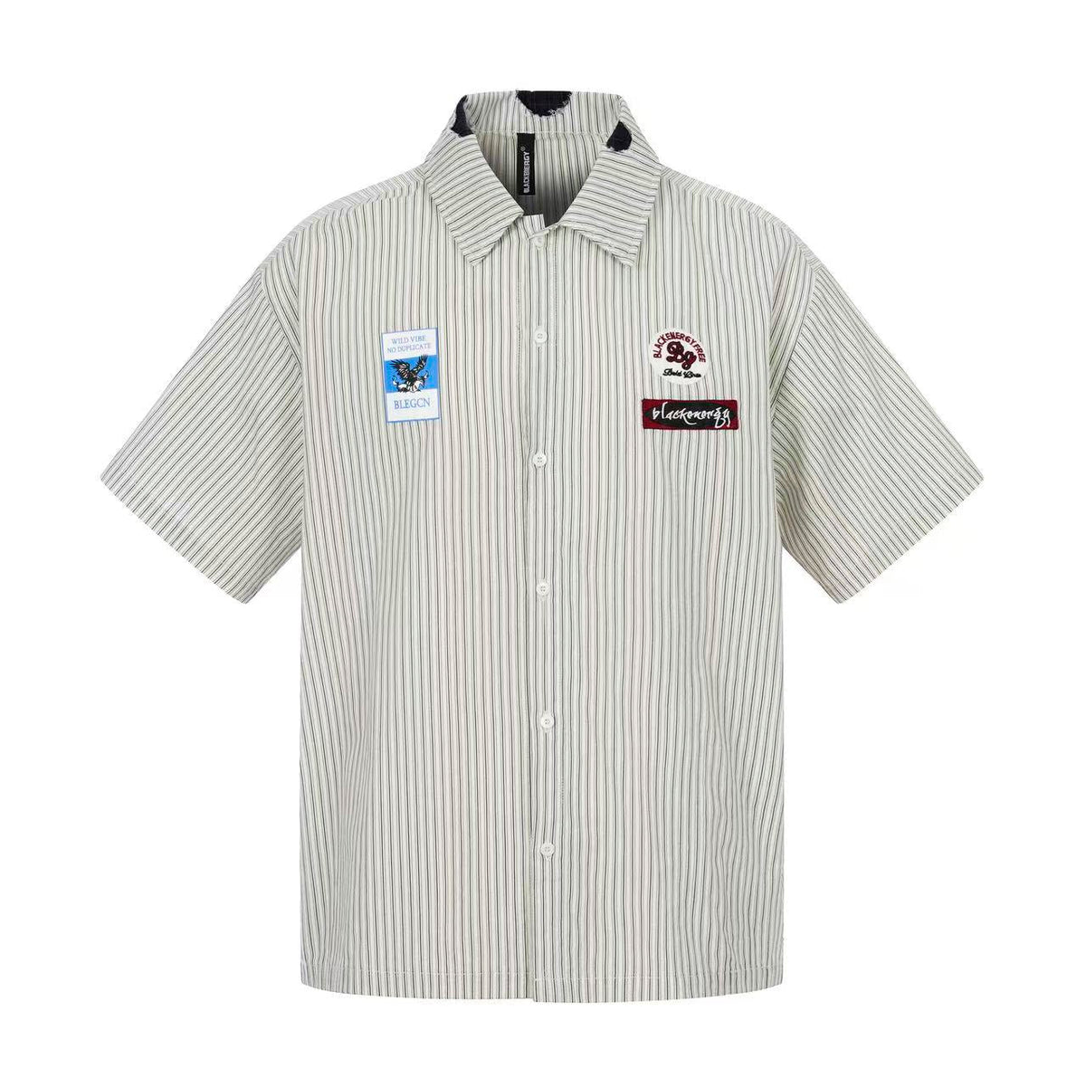 Vintage 7 Graffiti Striped Shirt - OMYGOODS