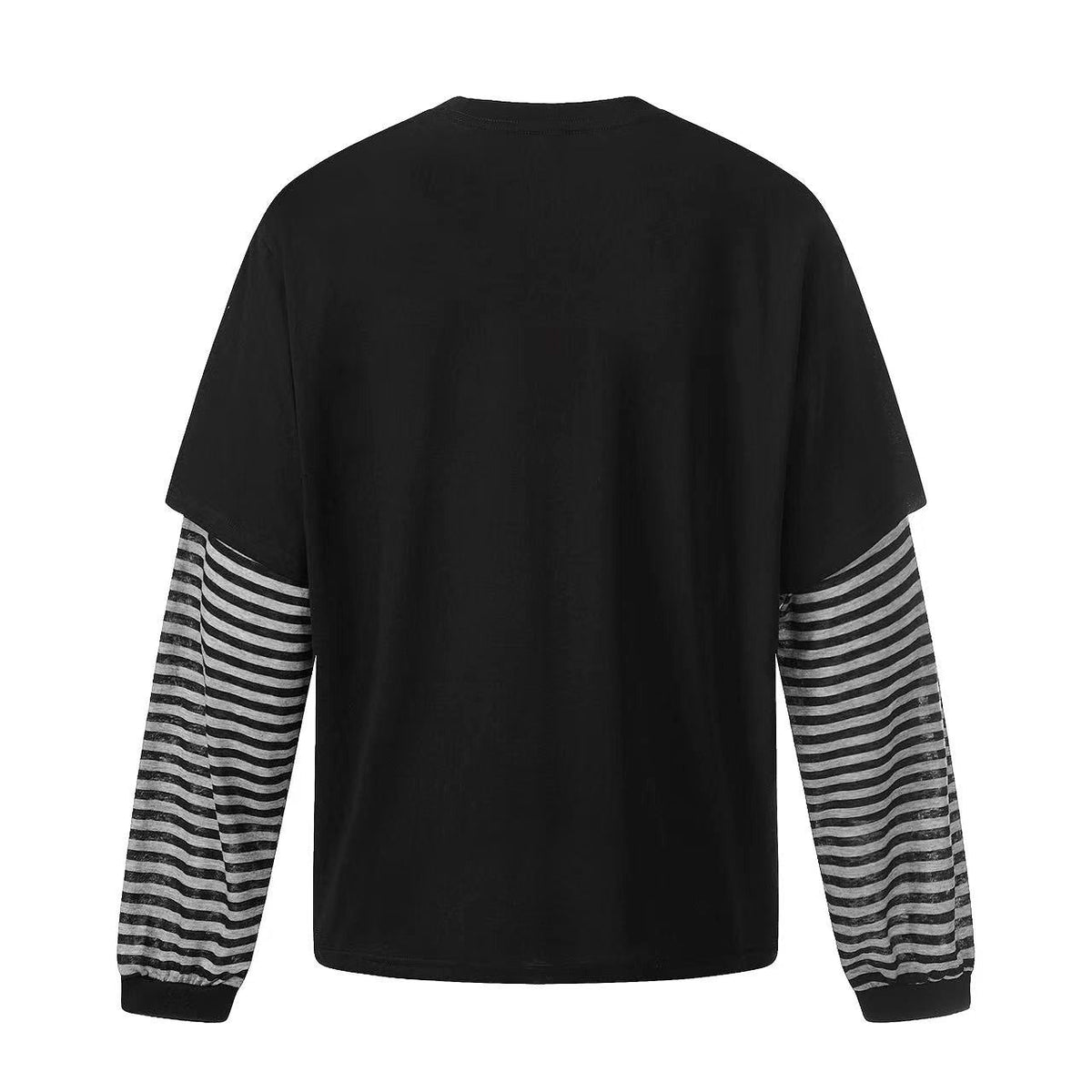 Distressed Star Gothic Fake Two-Piece Long Sleeve - OMYGOODS