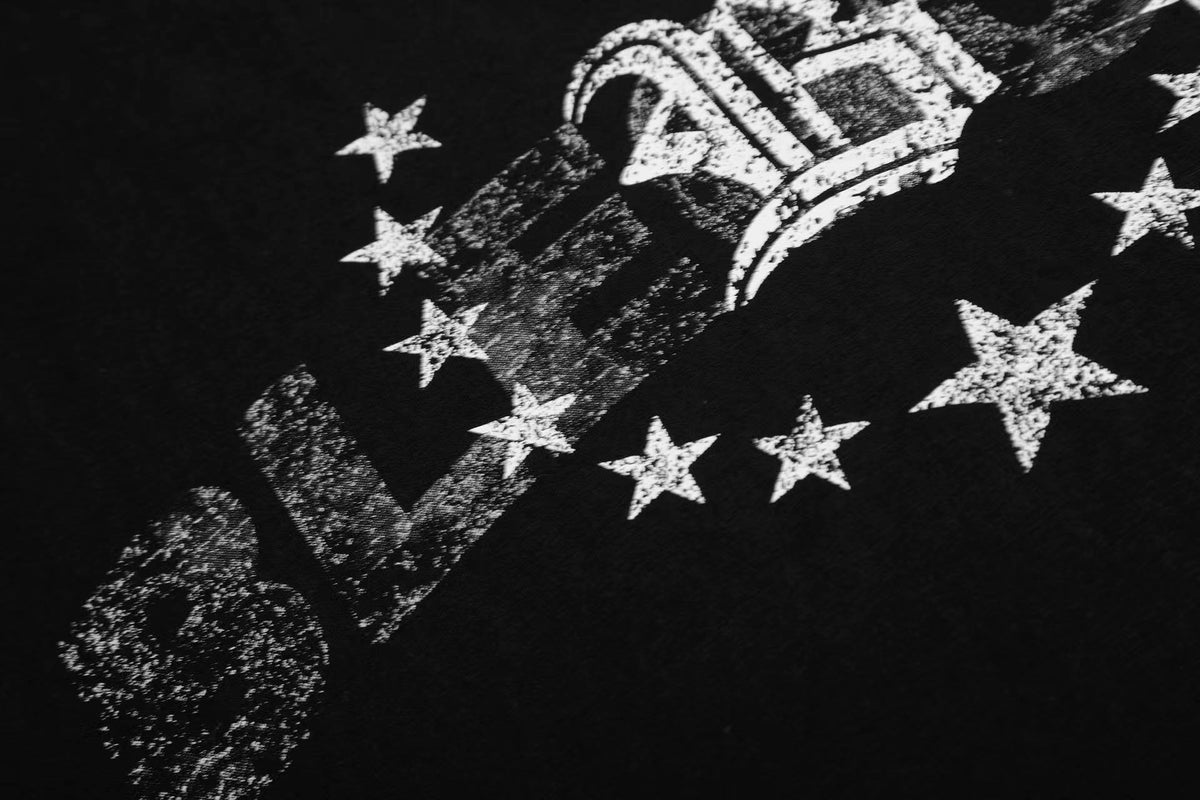 Distressed Star Gothic Fake Two-Piece Long Sleeve - OMYGOODS