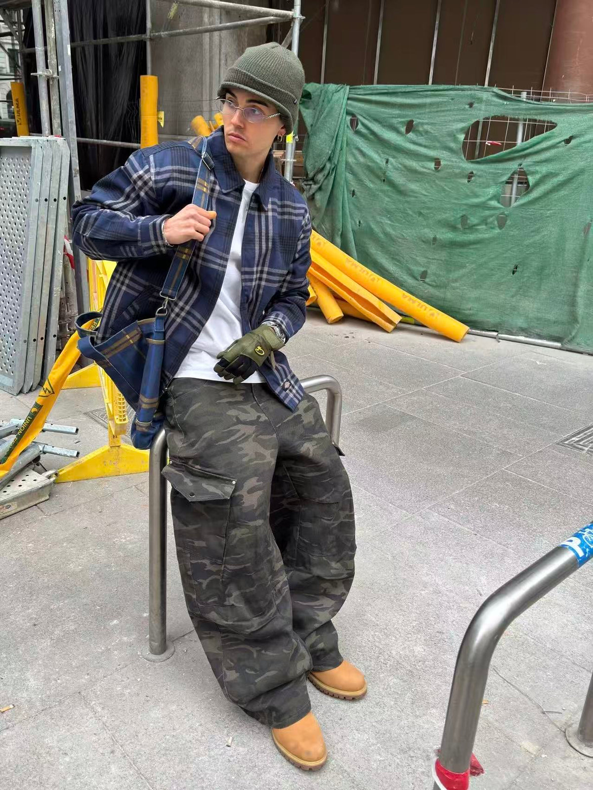 Camo Wide-Leg Cargo Pants - OMYGOODS