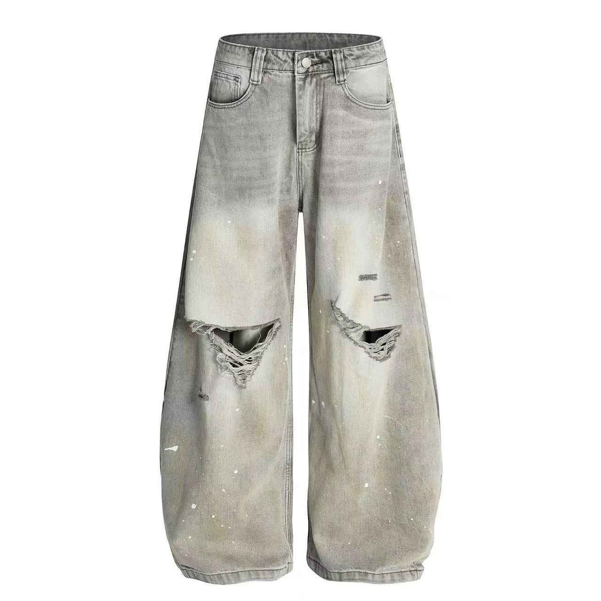 Vintage Washed Ripped Distressed Baggy Jeans