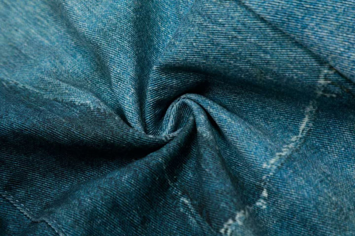 Vintage Patchwork Upcycled Baggy Wide Leg Jeans - OMYGOODS