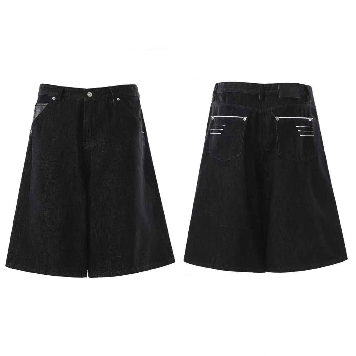 Vintage Baggy Wide-Leg Denim Jorts