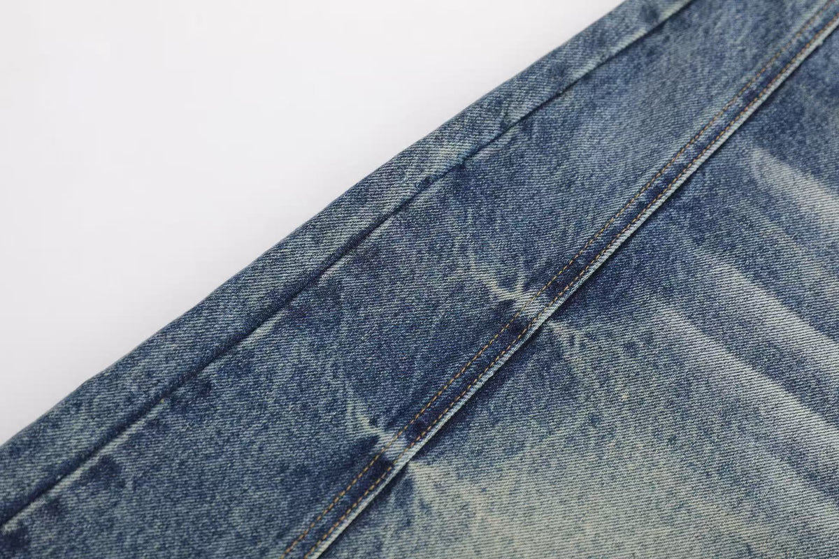 Vintage Wide-Leg Knee-Length Jorts - OMYGOODS