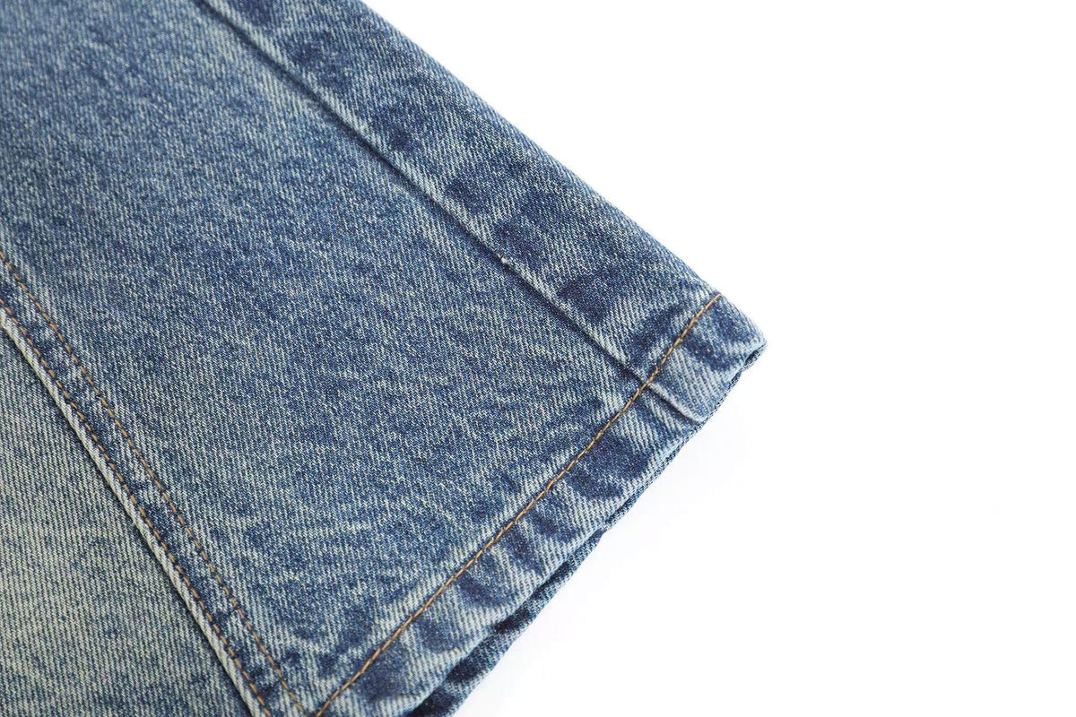 Vintage Wide-Leg Knee-Length Jorts - OMYGOODS