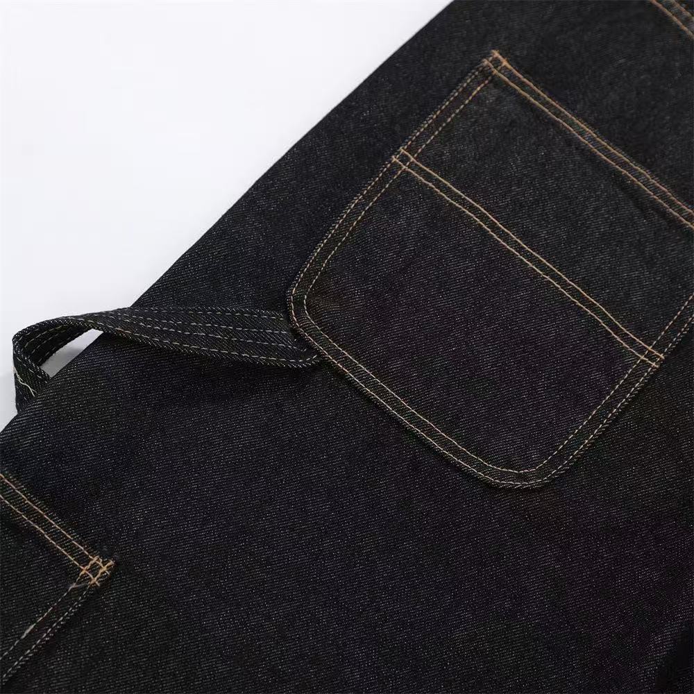 Vintage Contrast Carpenter Wide-Leg Jorts - OMYGOODS