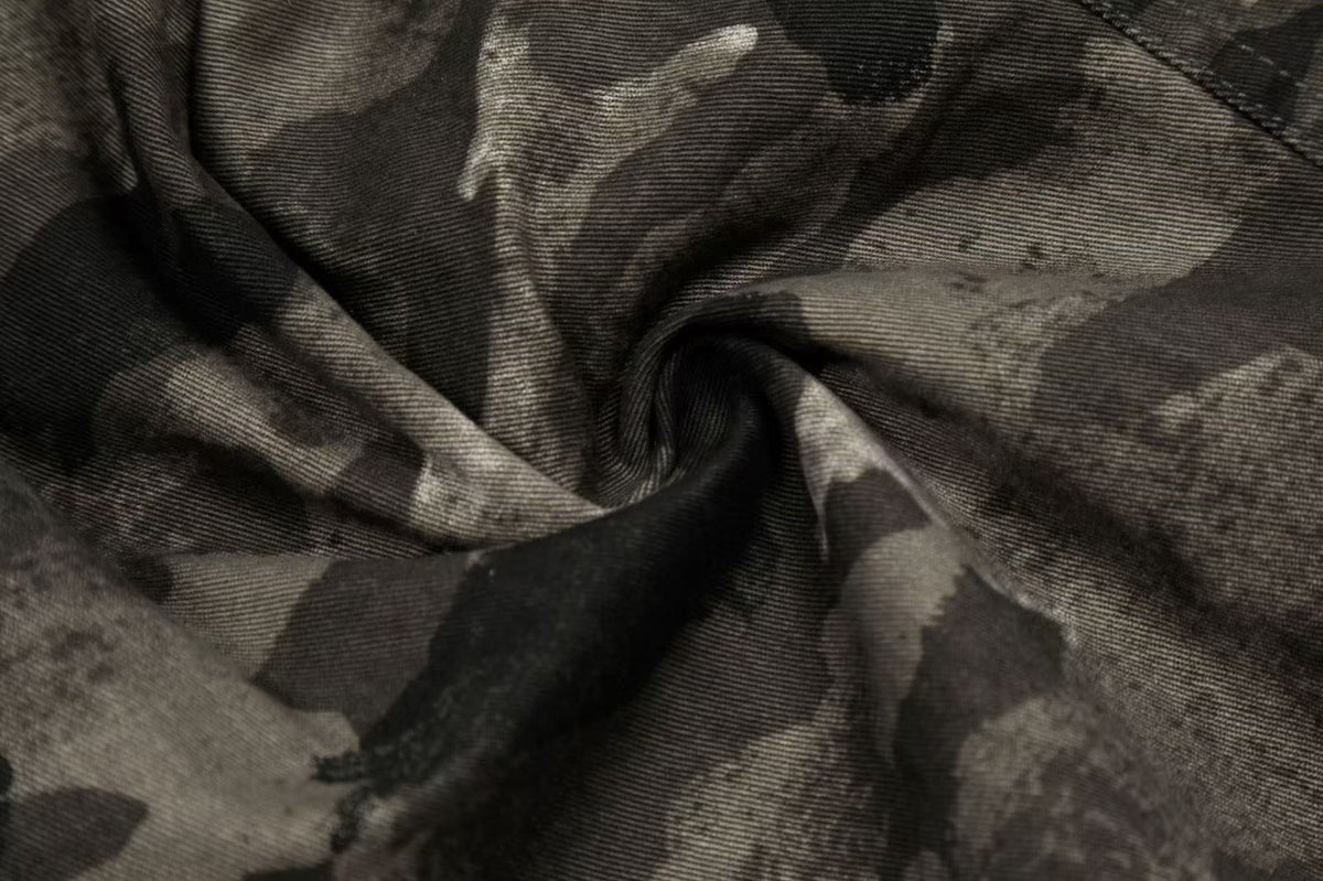 Camo Wide-Leg Knee-Length Jorts - OMYGOODS
